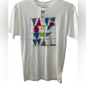 VANS White Short Sleeve Graphic T-shirt Men’s Size Small NWT